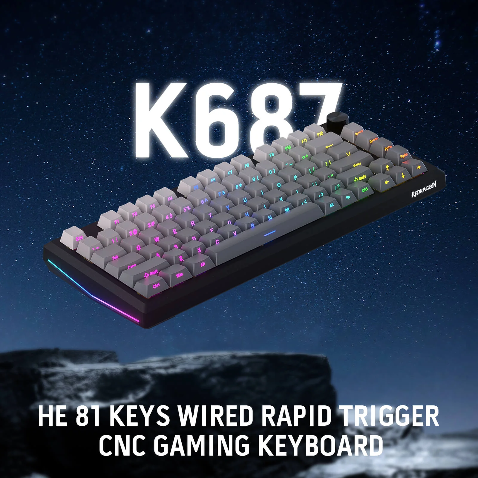 PENUMBRA K687 HE Rapid Trigger Gaming Keyboard - Image 2