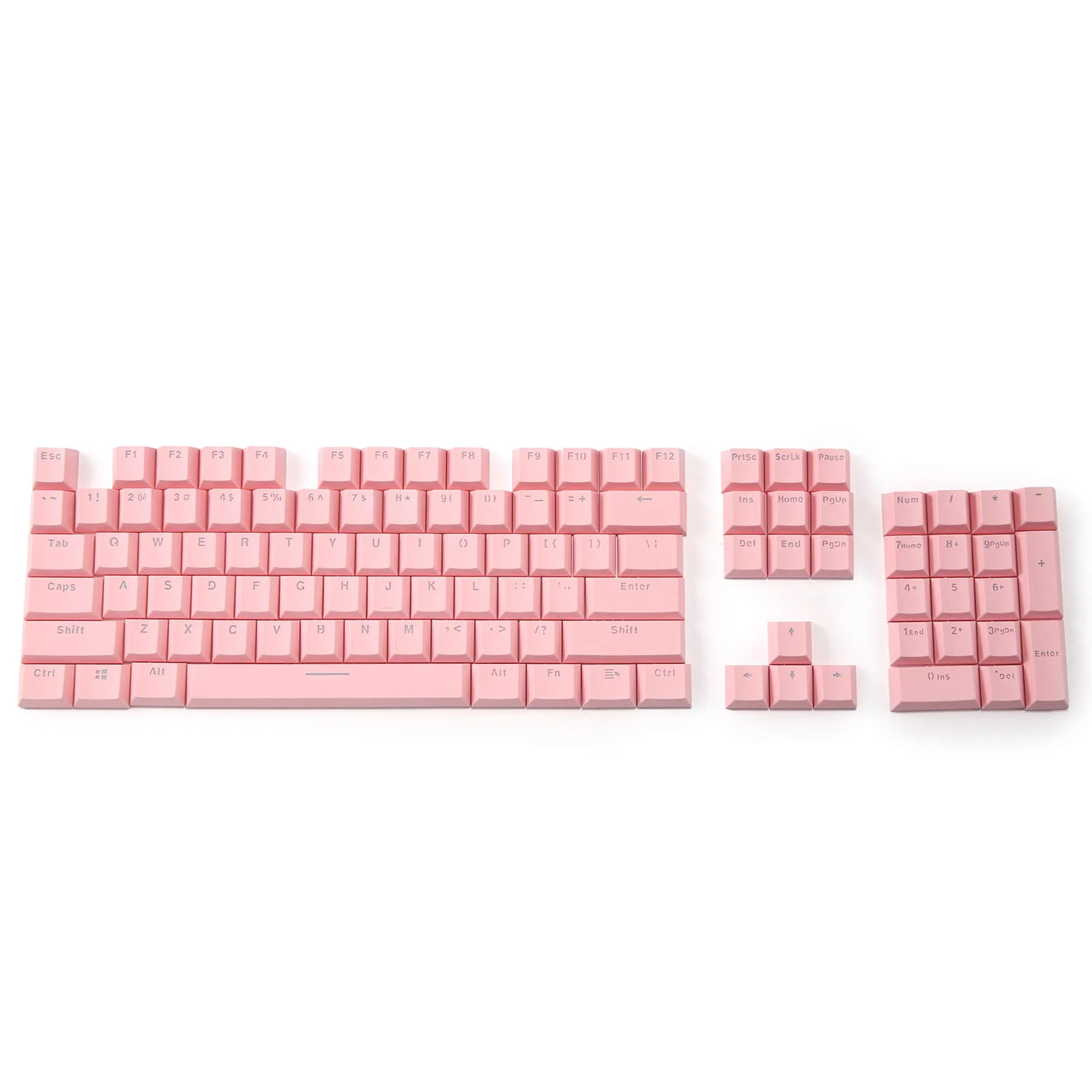 (Only Keycaps) Redragon X LTC Double Shot PBT 104 Keycaps Set with Translucent Layer, Double Shot Keycaps for Mechanical Keyboard - Macaron Pink - Image 3
