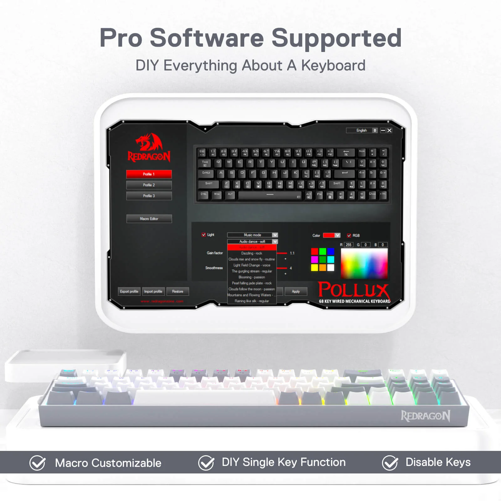 POLLUX K628 75% Wired Keyboard - Image 11