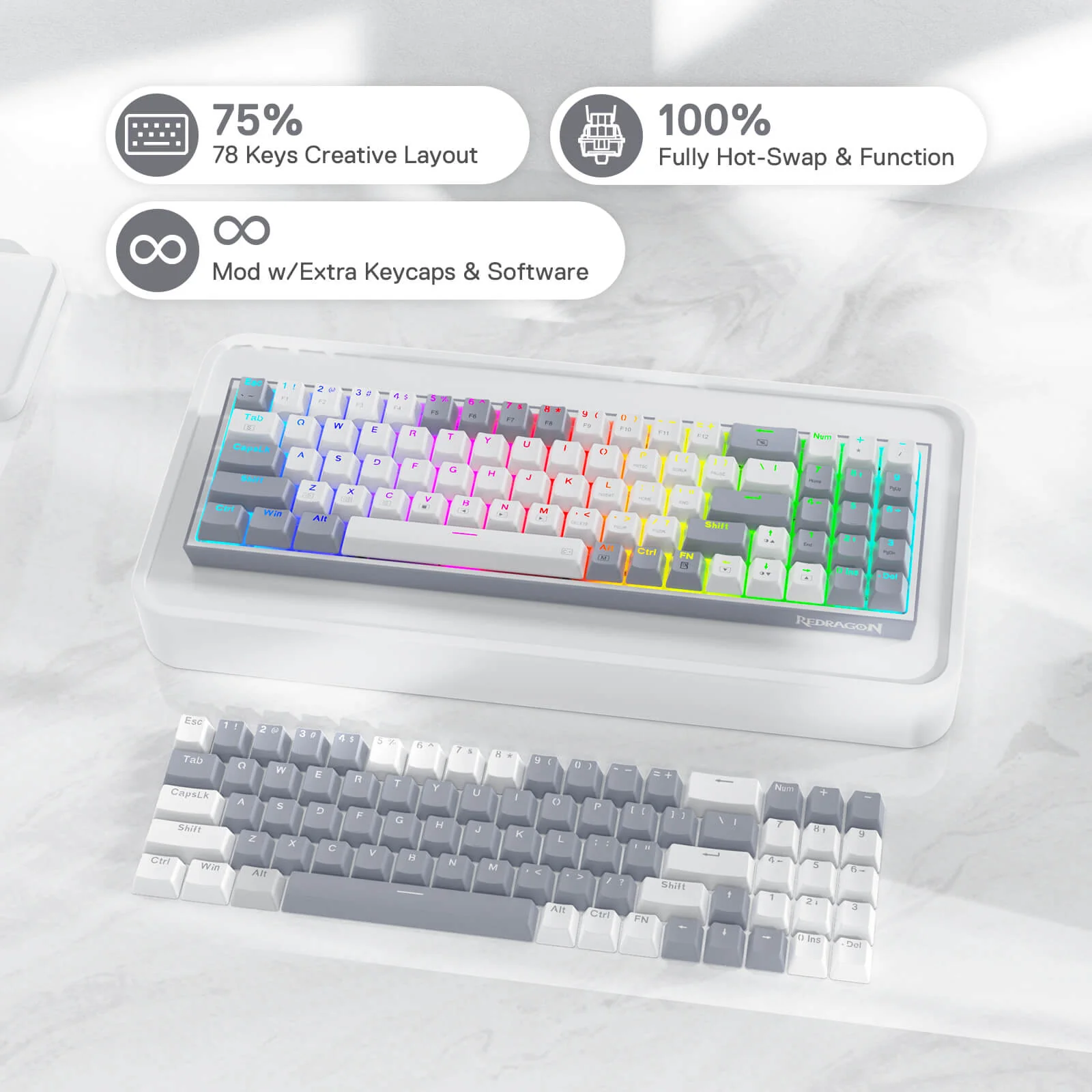 POLLUX K628 75% Wired Keyboard - Image 5