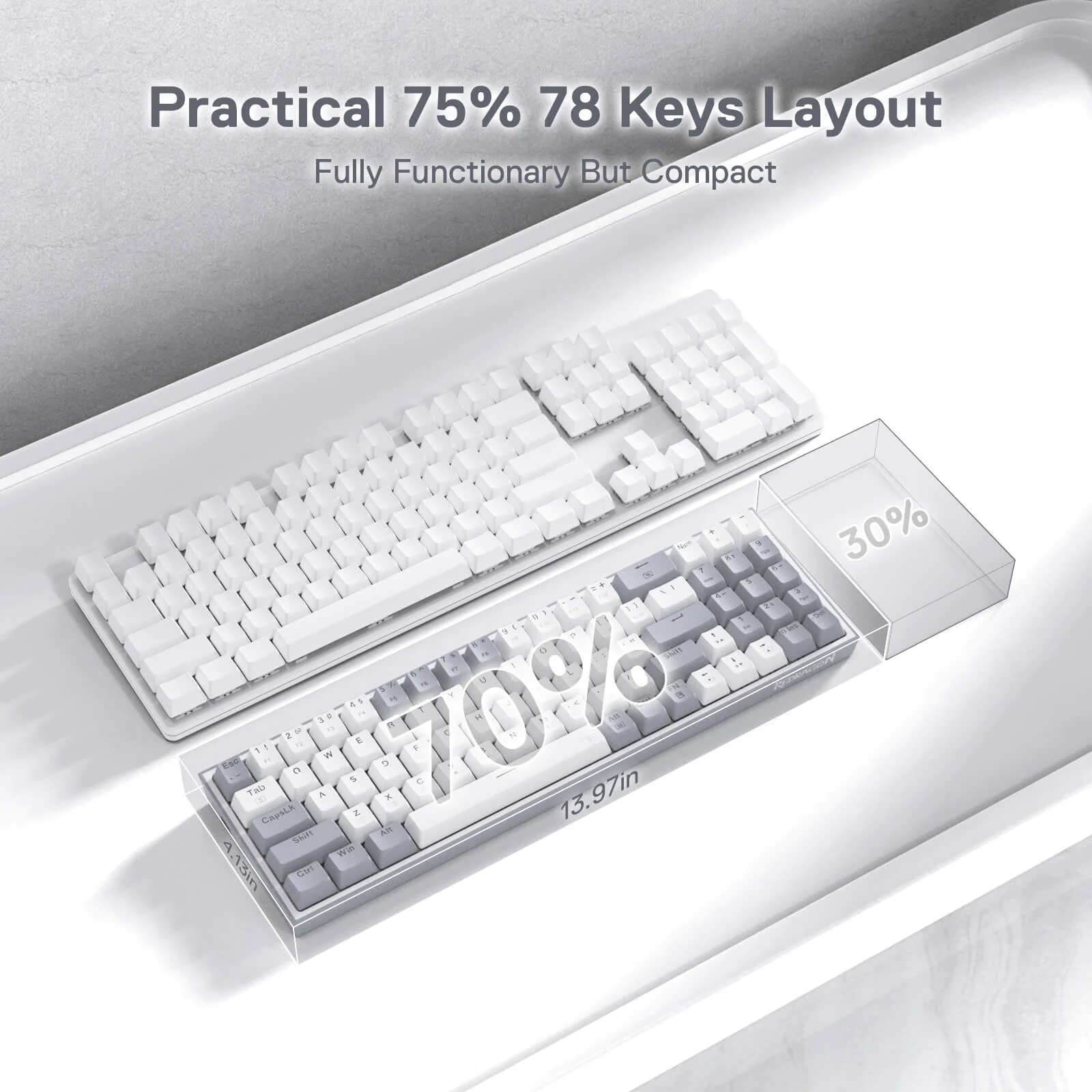 POLLUX K628 75% Wired Keyboard - Image 6