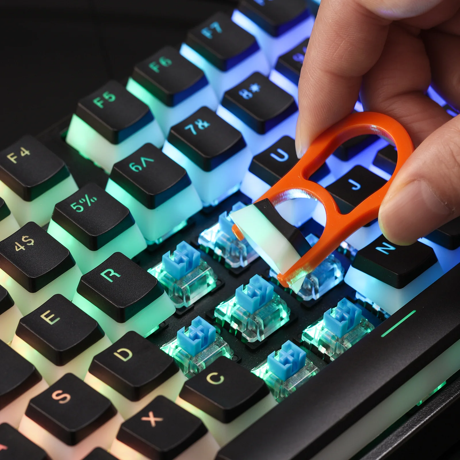 (Only Keycaps) Redragon X LTC PBT Double Shot 108 Pudding Keycaps Set (Ships to US Customers Only) - Image 2