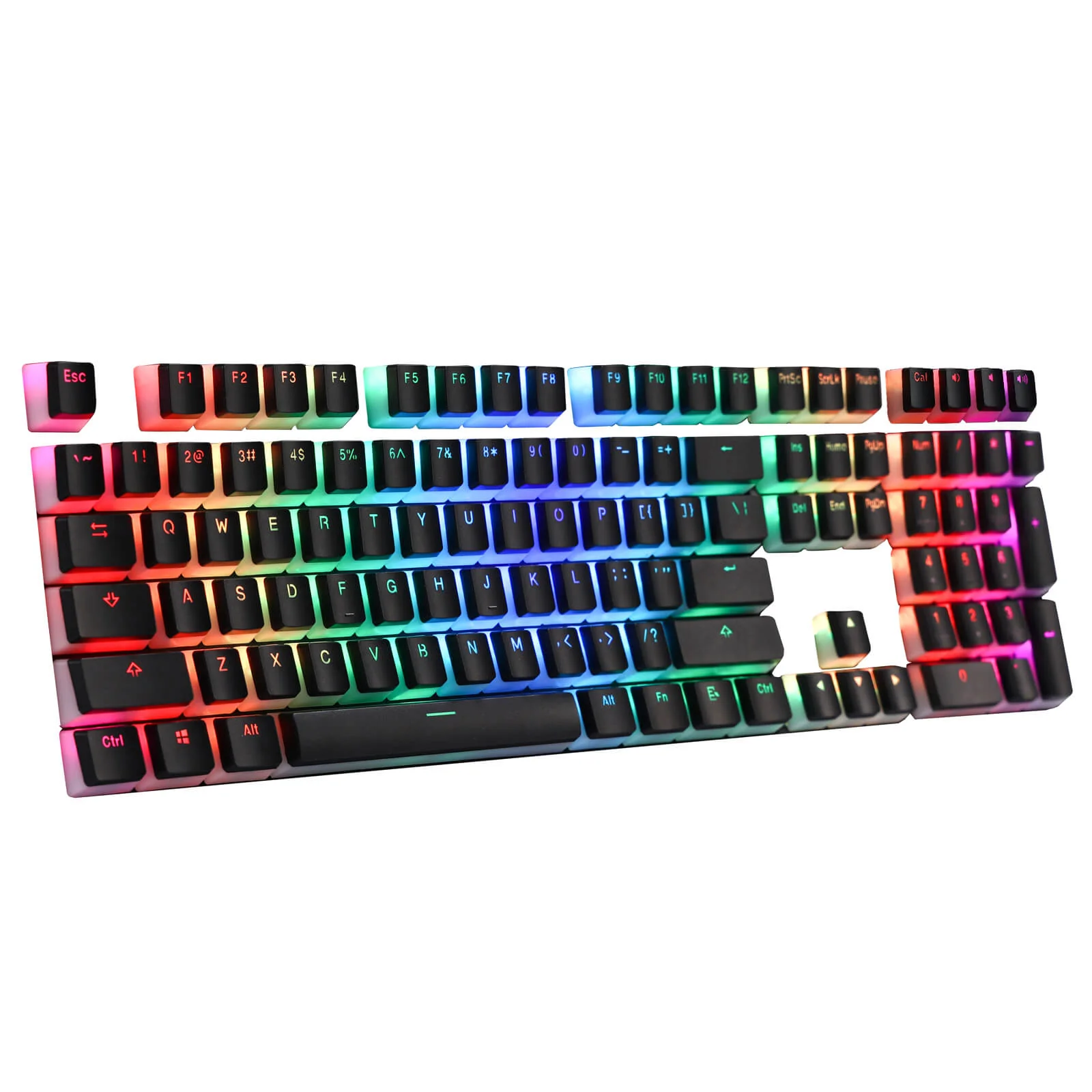 (Only Keycaps) Redragon X LTC PBT Double Shot 108 Pudding Keycaps Set (Ships to US Customers Only) - Image 9