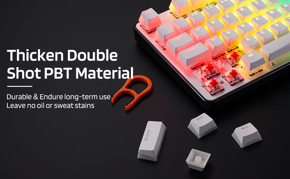 (Only Keycaps) Redragon X LTC 117-Key OEM Profile PBT Double Shot Keycaps Set - Image 11