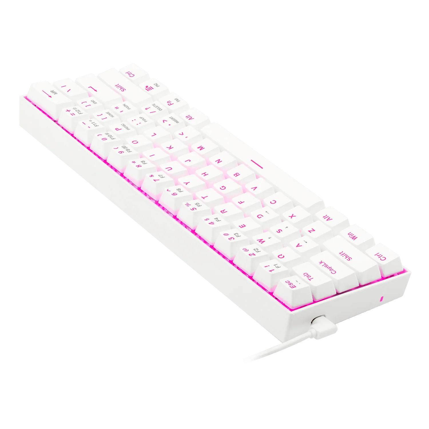Redragon K630 White 60% Keyboard - Image 4
