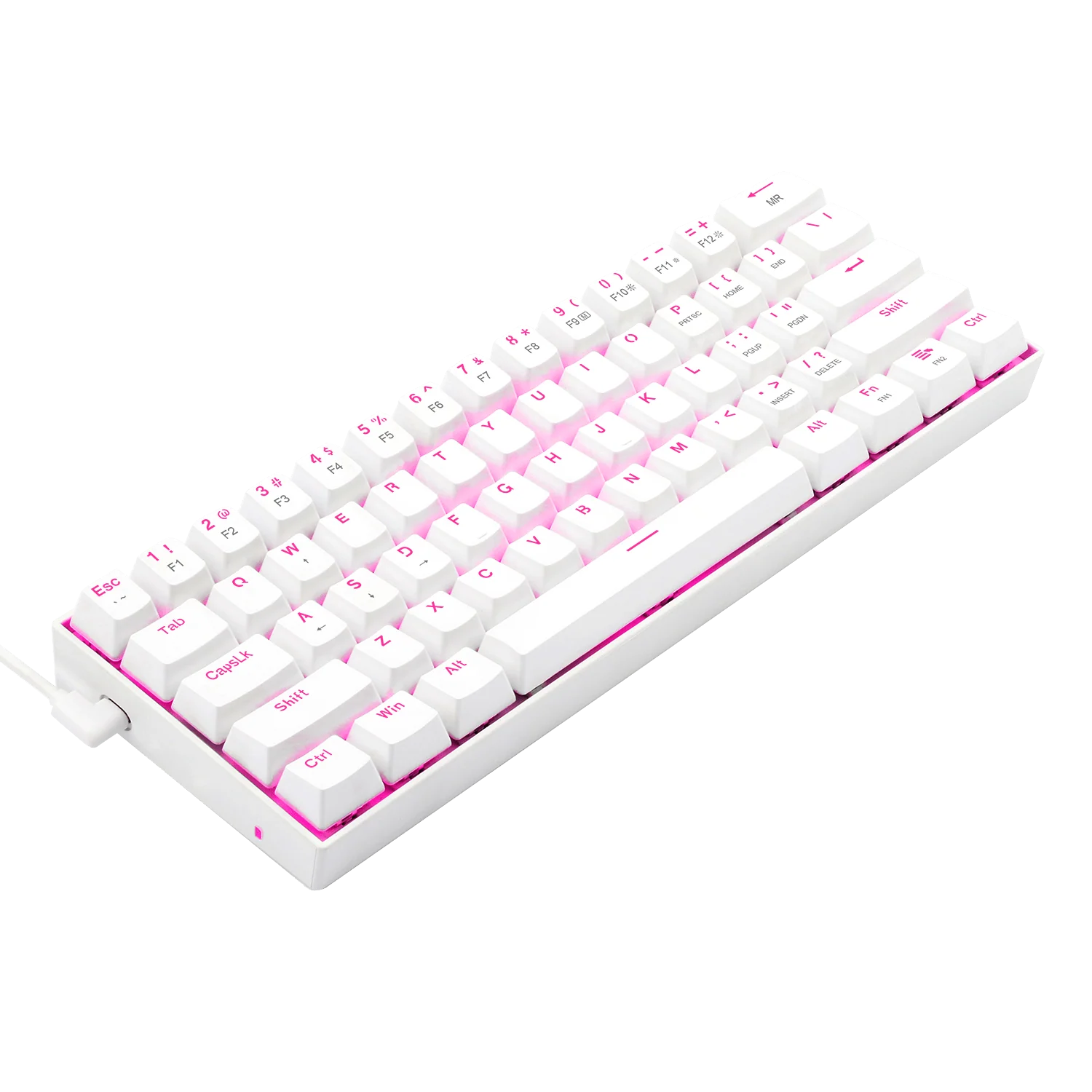Redragon K630 White 60% Keyboard - Image 9