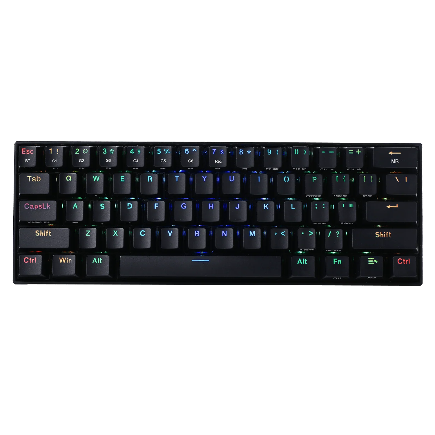K530 PRO 60% RGB Black & White Wireless Mechanical Keyboard Bundle (Brown Switches) - Image 3
