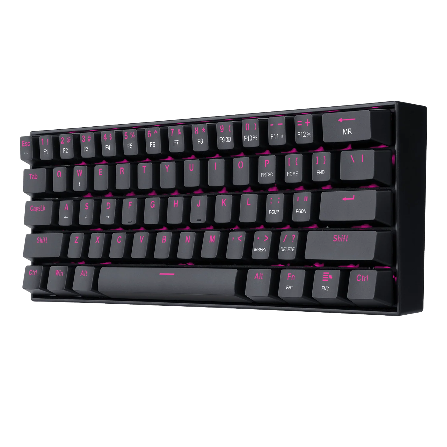Redragon K630 60% Keyboard Pink LED Backlit - Image 3