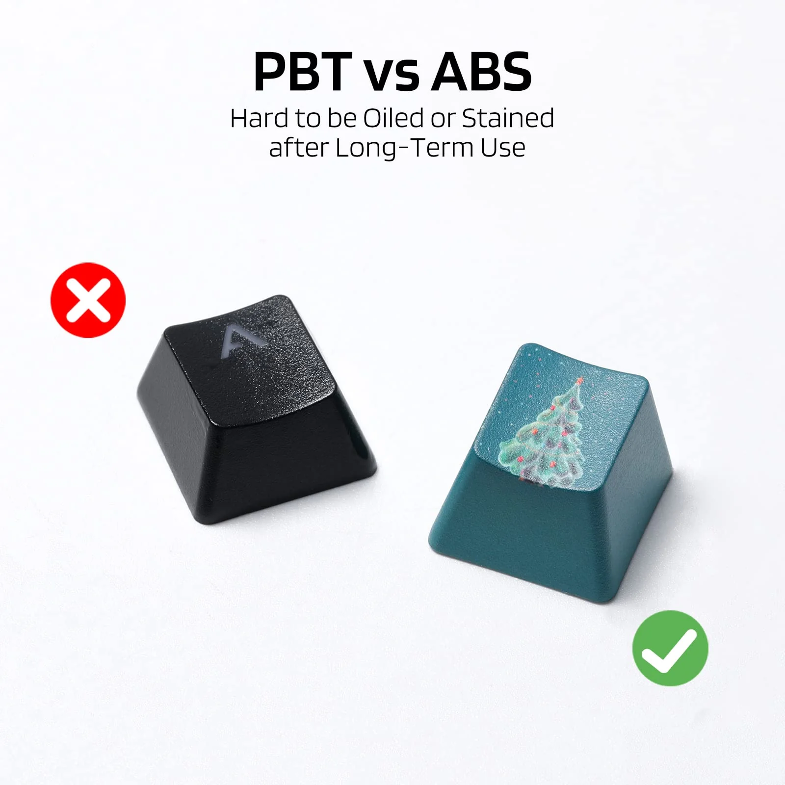 (Only Keycaps) Redragon X LTC  PBT 108 Keycaps Set, Thick PBT Keycaps for Mechanical Keyboard (Christmas Limited Edition) - Image 6