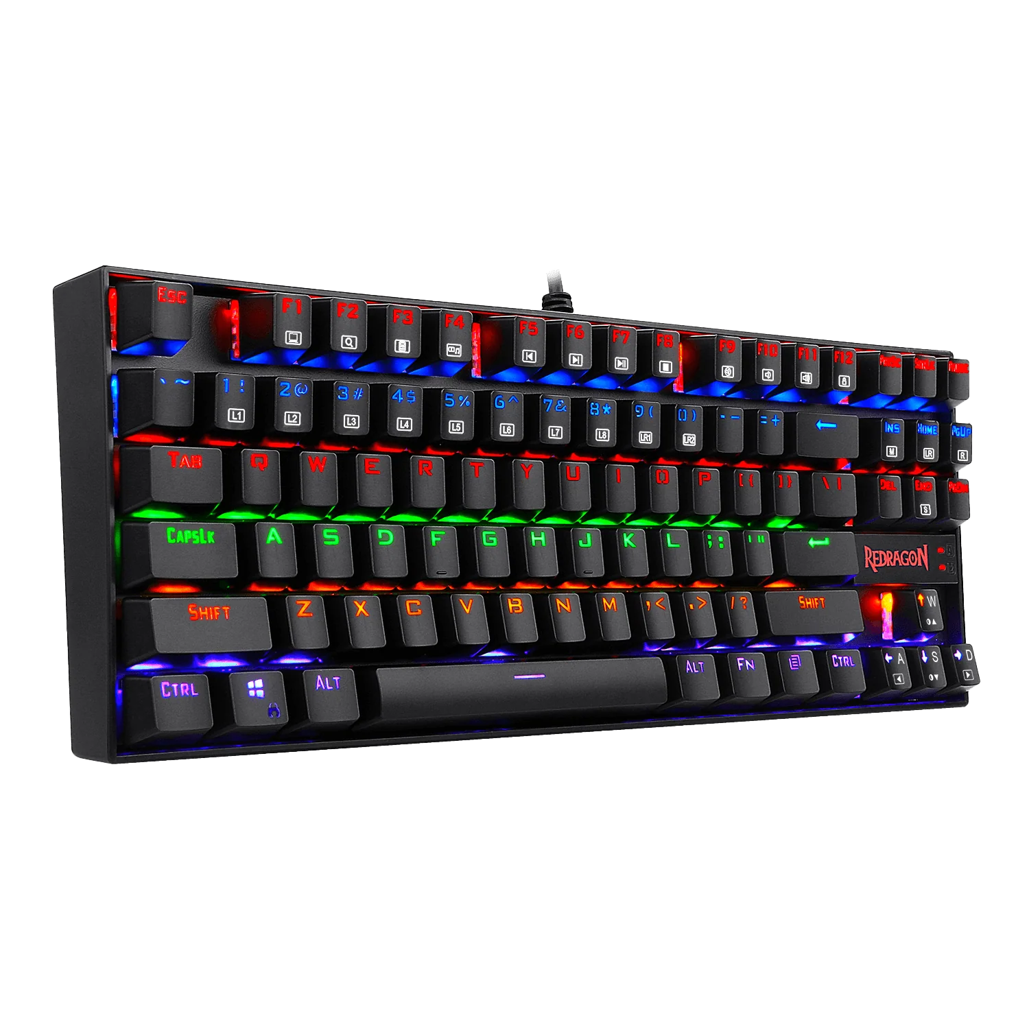 KUMARA K552 LED Rainbow Backlit Wired Keyboard - Image 3