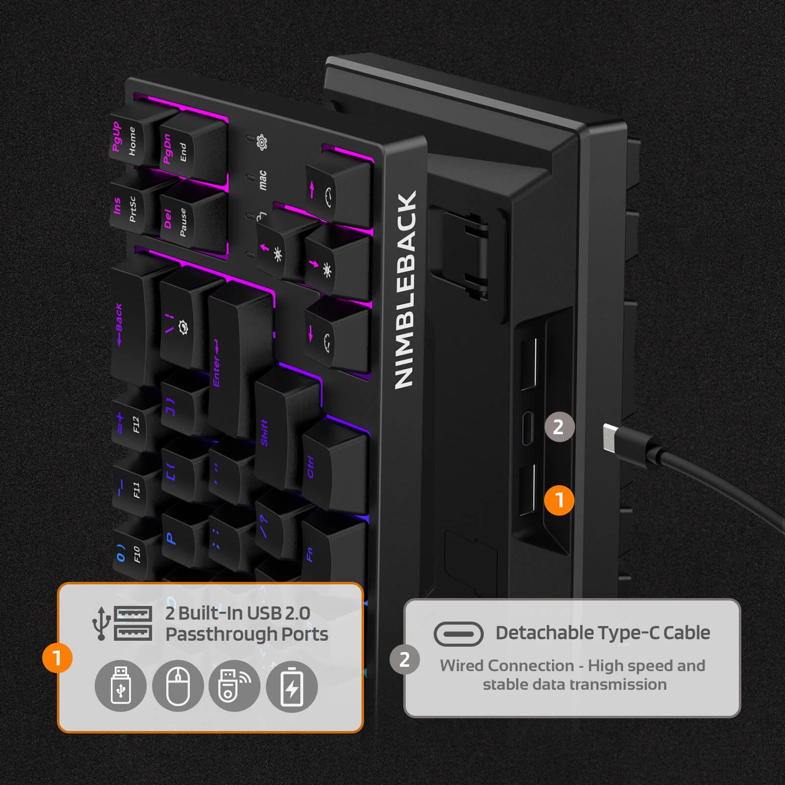Redragon X LTC NB681 68 Keys Wired Mechanical Keyboard (Ships to US Only) - Image 8