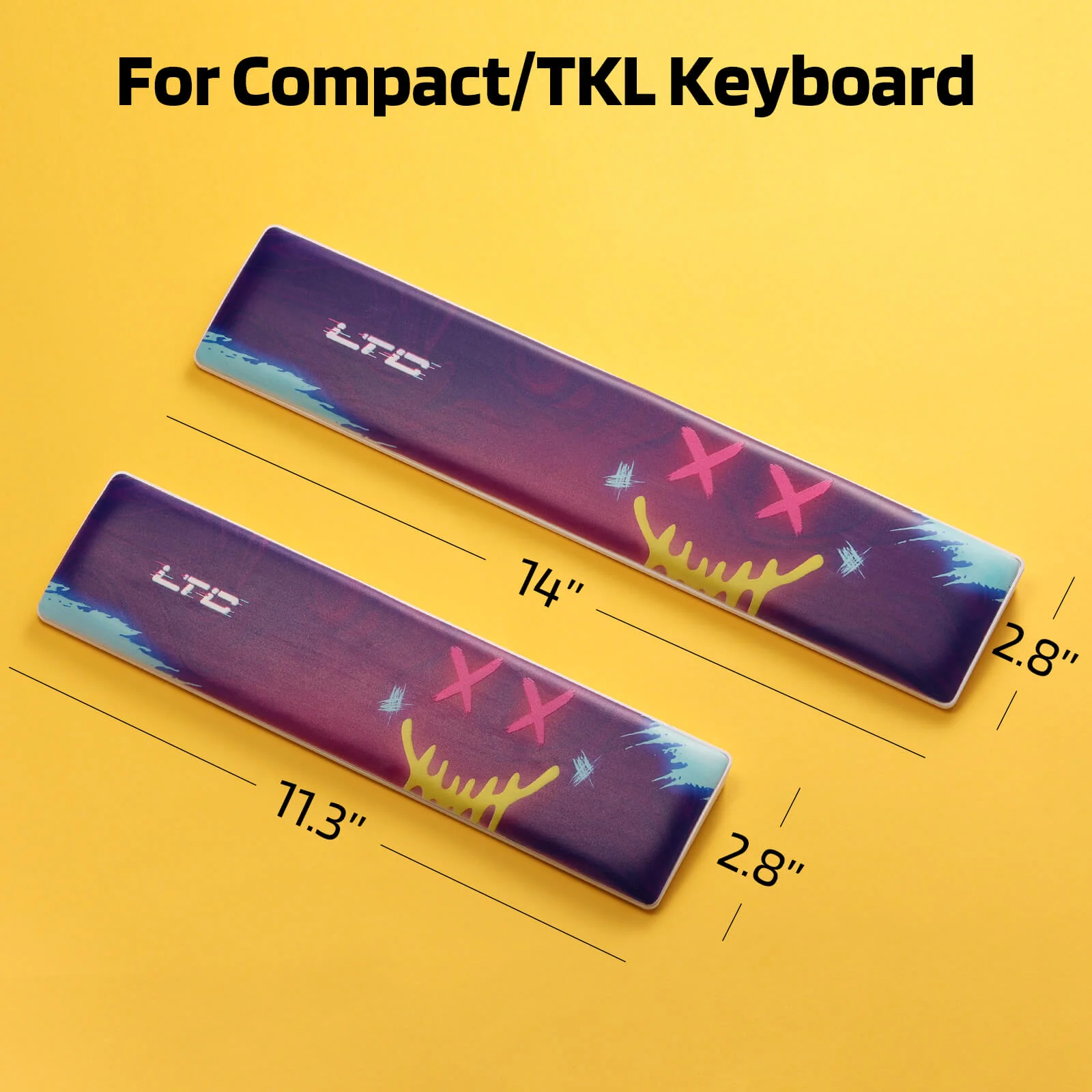 Redragon X LTC Neon Purple Keyboard Wrist Rest Pad - Image 4