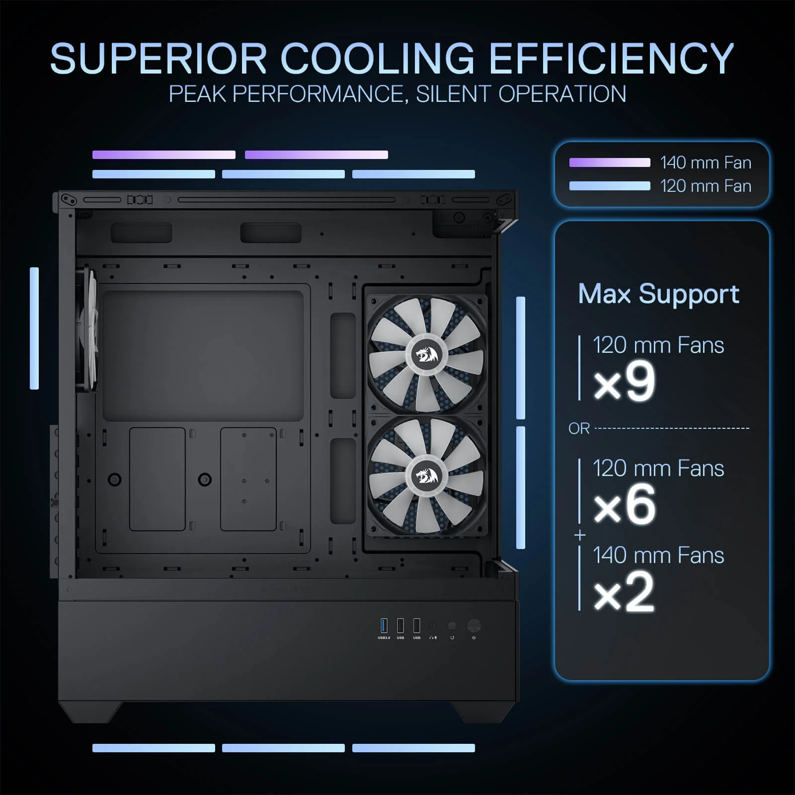 REFLECT FLOW CA606 ATX Gaming PC Case - Image 8