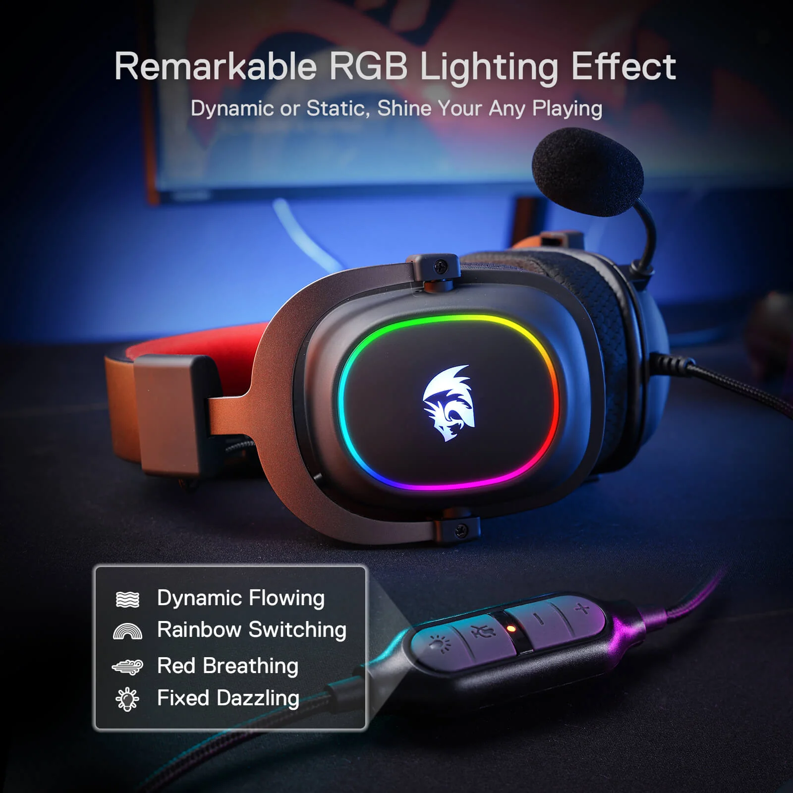 H510 ZEUS-X RGB Wired Gaming Headset - Image 3