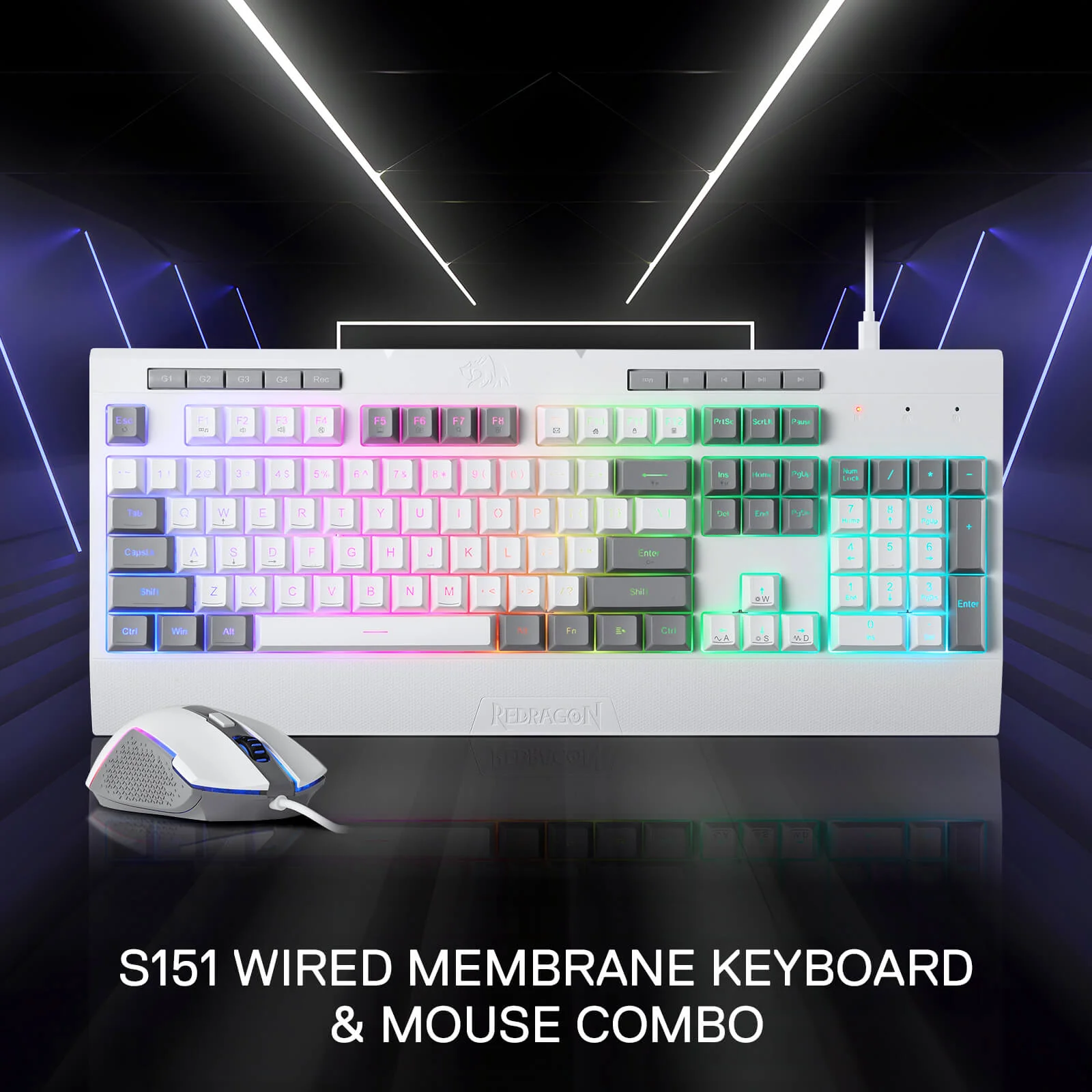 S151 Membrane Gaming Keyboard & Mouse Wired Combo - Image 11