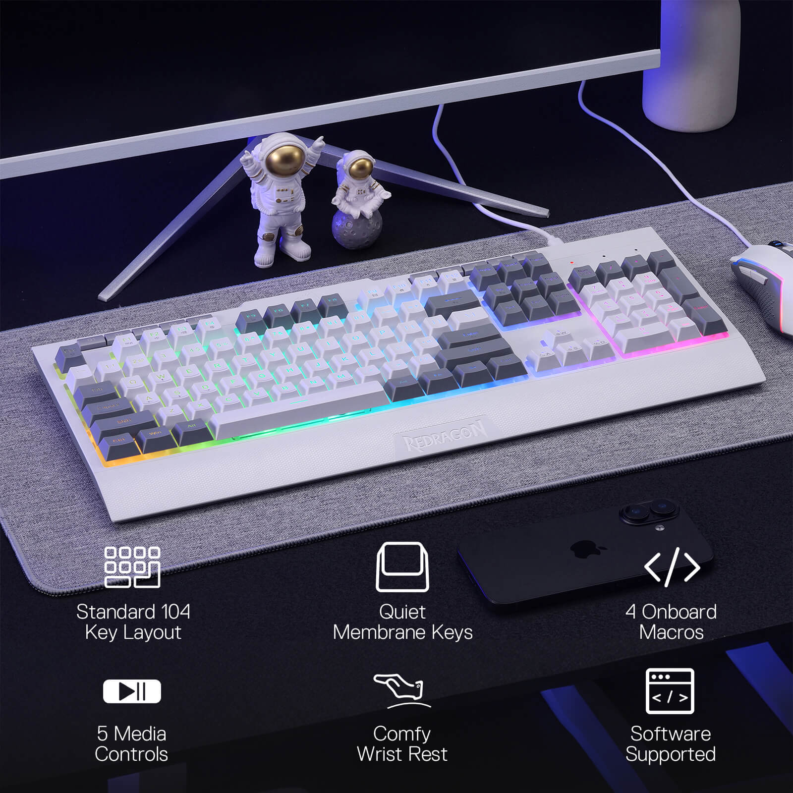 S151 Membrane Gaming Keyboard & Mouse Wired Combo - Image 12