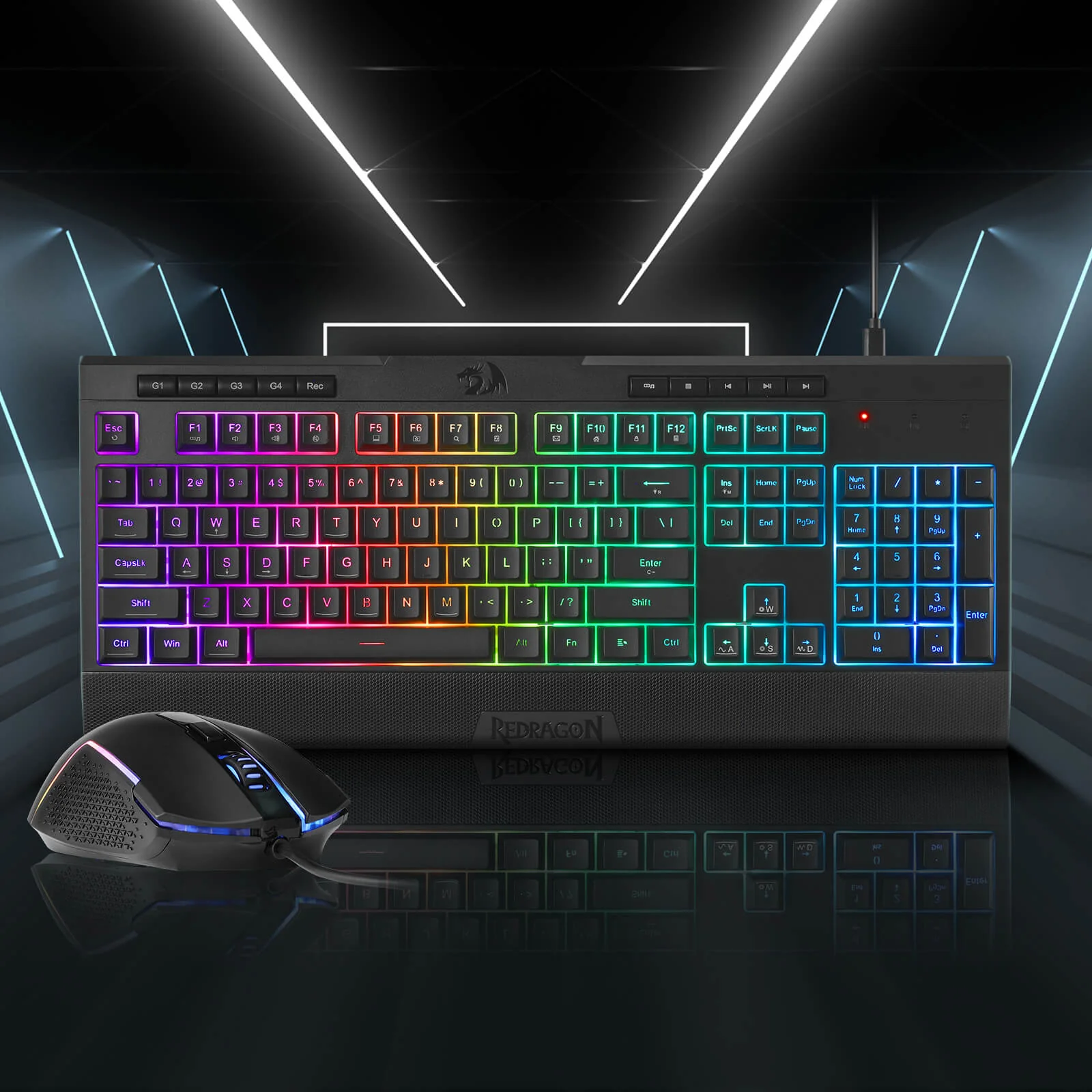 S151 Membrane Gaming Keyboard & Mouse Wired Combo - Image 3