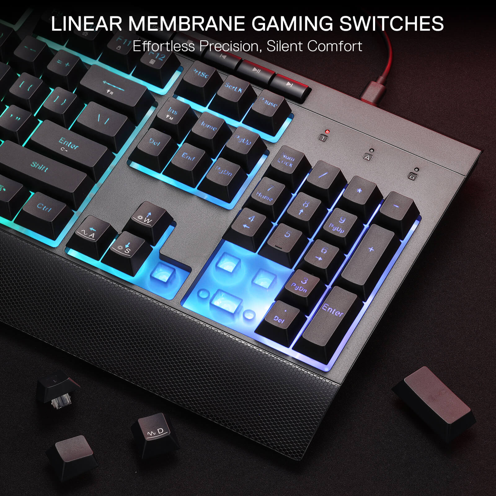 S151 Membrane Gaming Keyboard & Mouse Wired Combo - Image 8