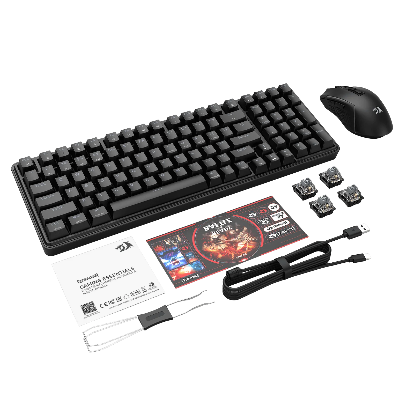 S162 3-Mode Wireless Gaming Keyboard & Mouse Combo - Image 13