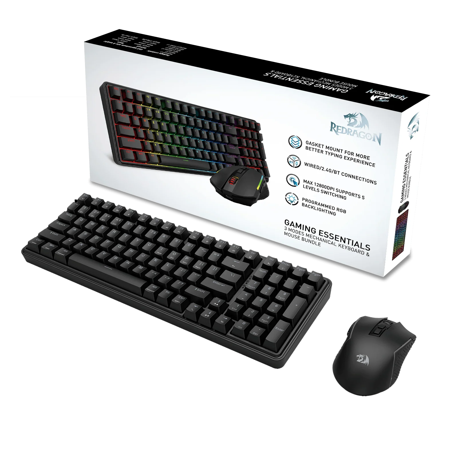 S162 3-Mode Wireless Gaming Keyboard & Mouse Combo - Image 14