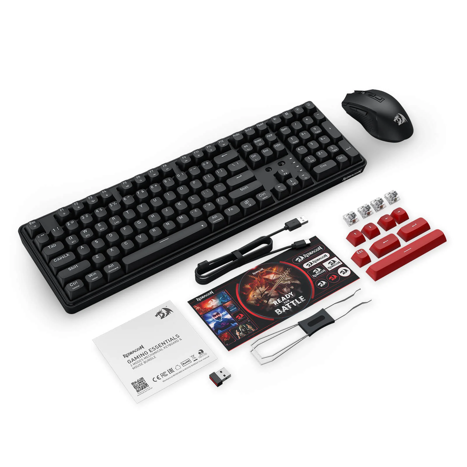 S163 3-Mode Wireless Gaming Keyboard & Mouse - Image 10