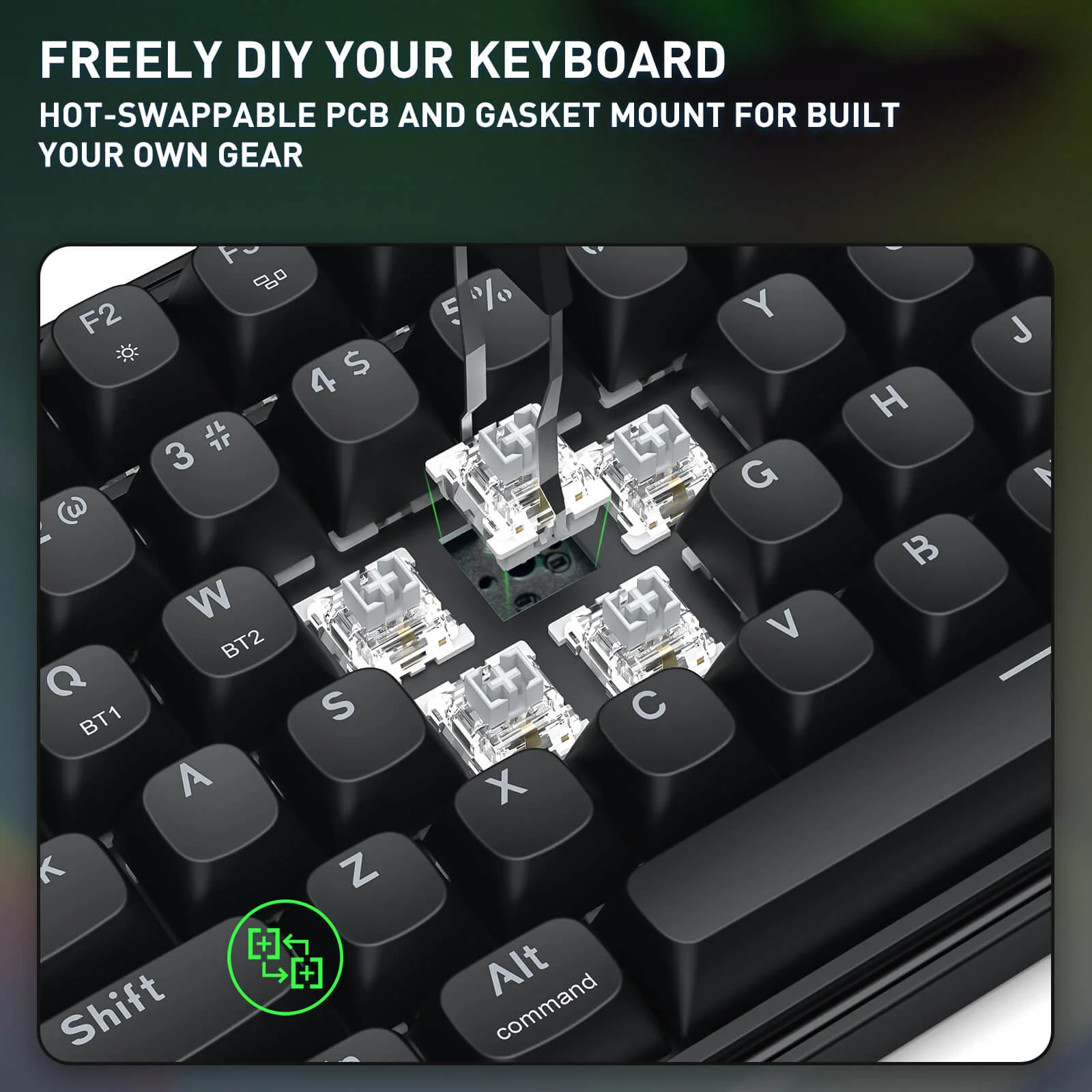 S163 3-Mode Wireless Gaming Keyboard & Mouse - Image 6