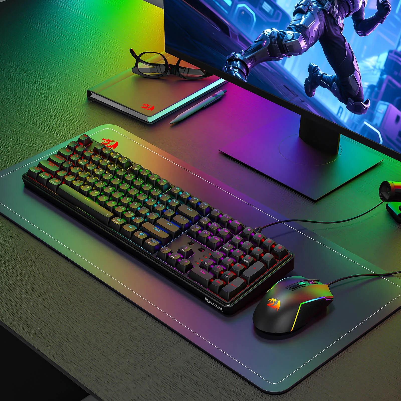 S163 3-Mode Wireless Gaming Keyboard & Mouse - Image 8