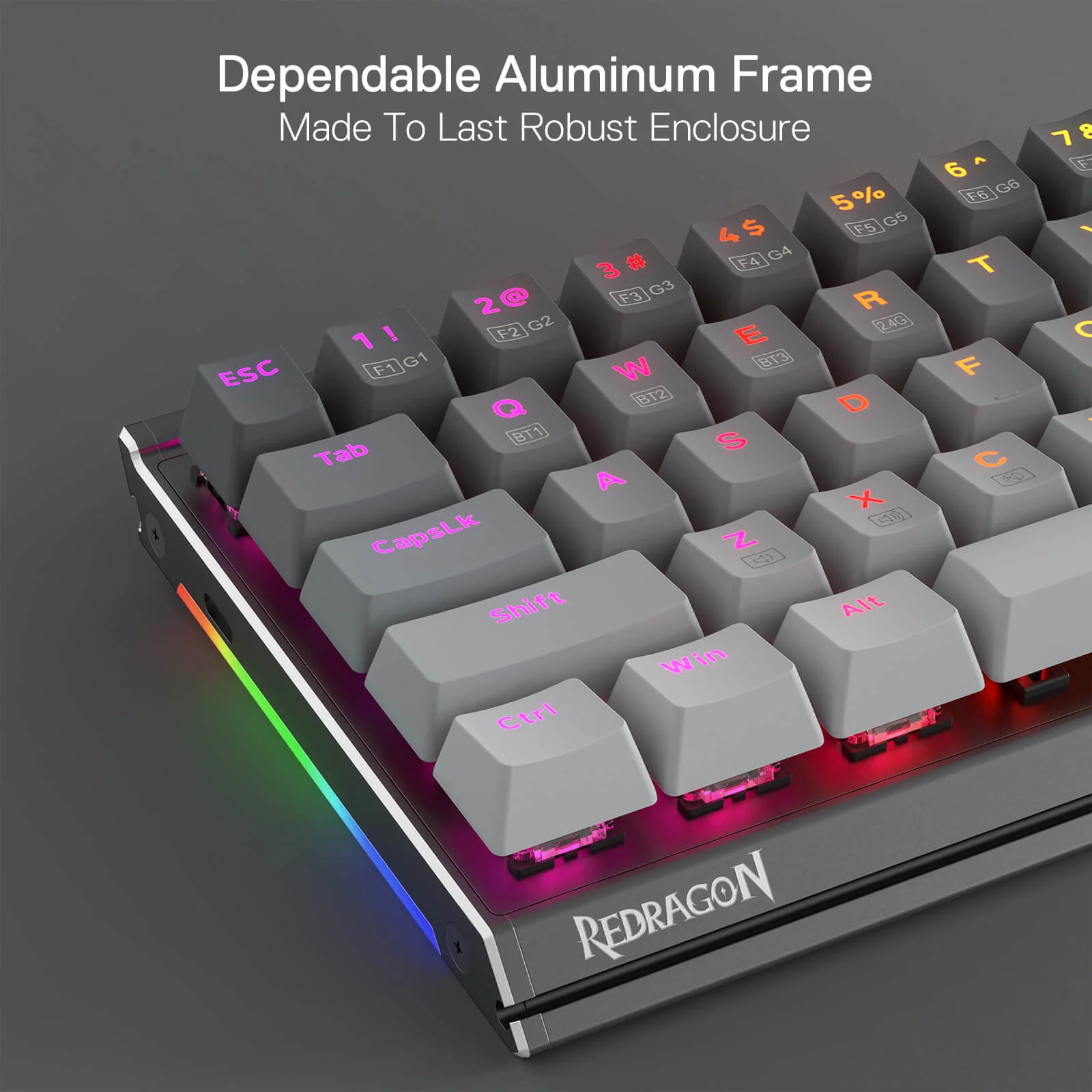 SHACO K641 Wired Aluminum Keyboard - Image 3
