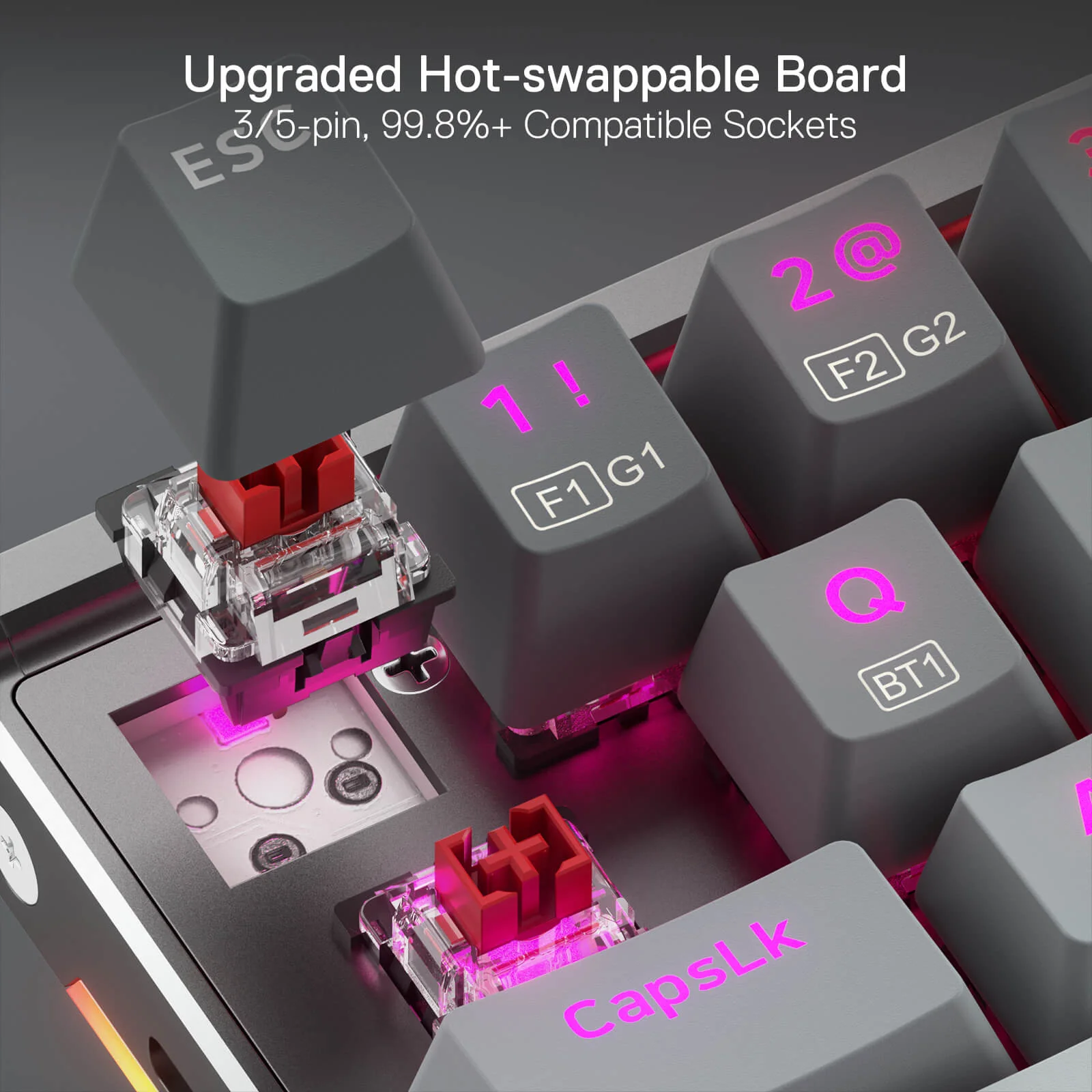SHACO K641 Wired Aluminum Keyboard - Image 6