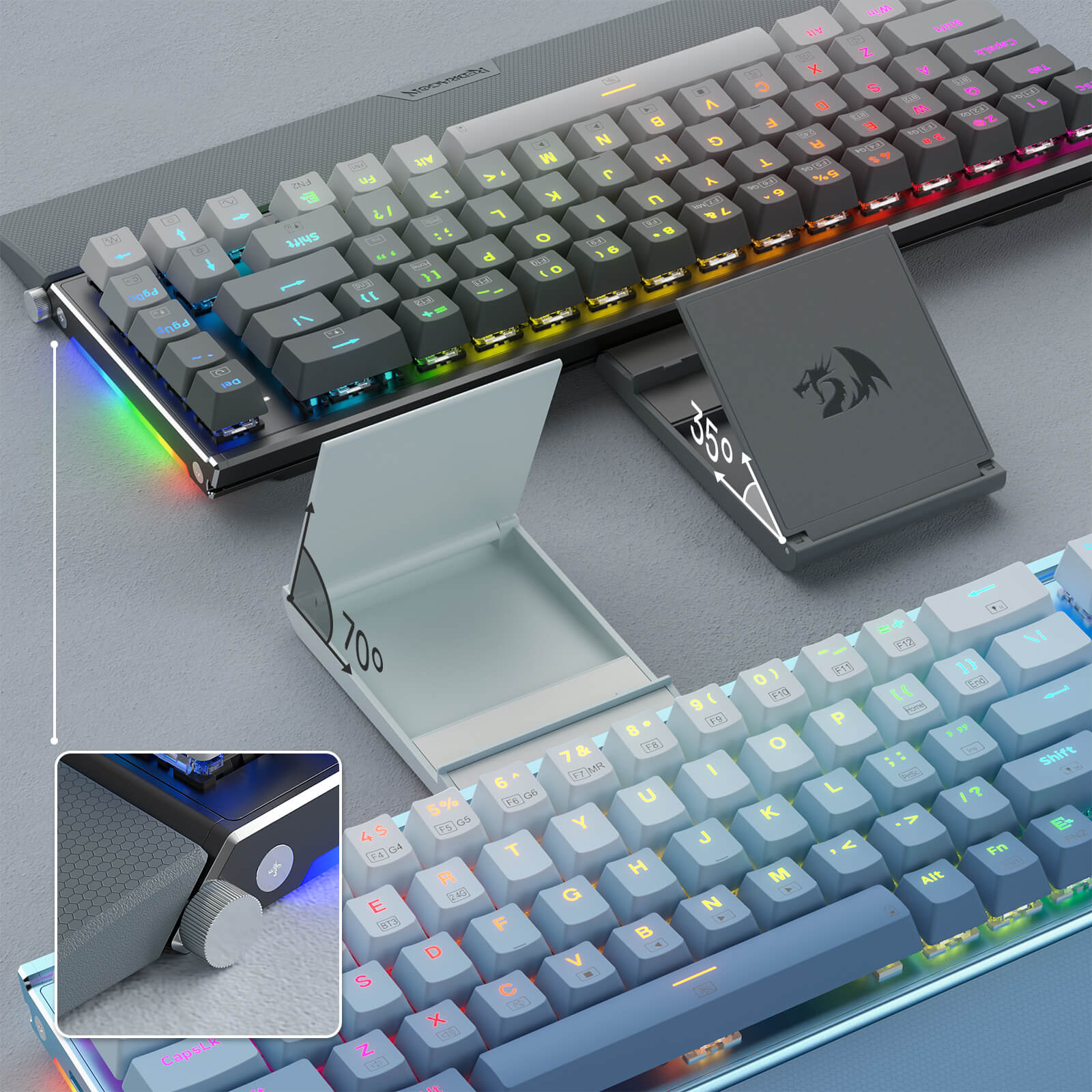 SHACO K641 Wired Aluminum Keyboard - Image 8