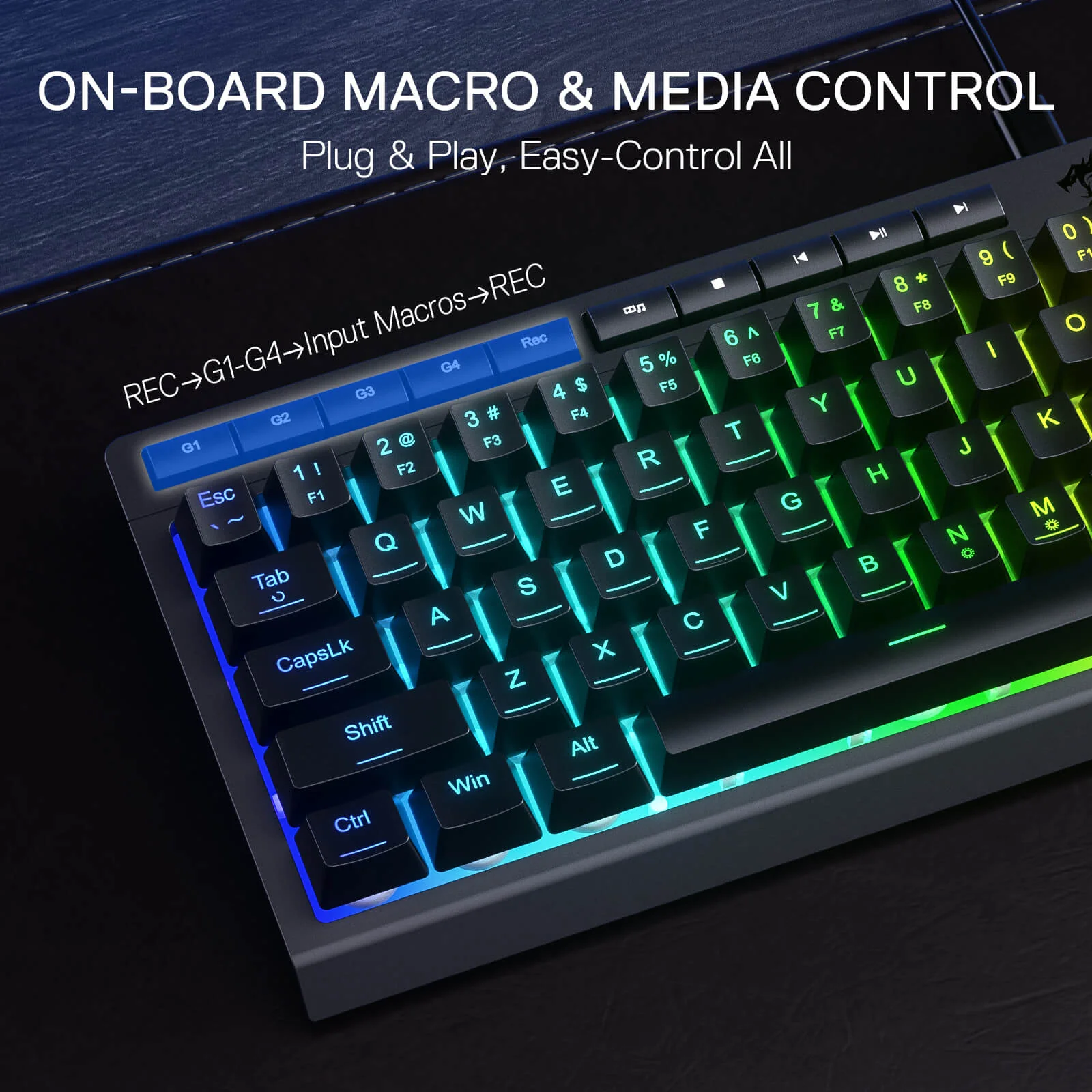 SHIVA K522 Membrane Gaming Keyboard - Image 6