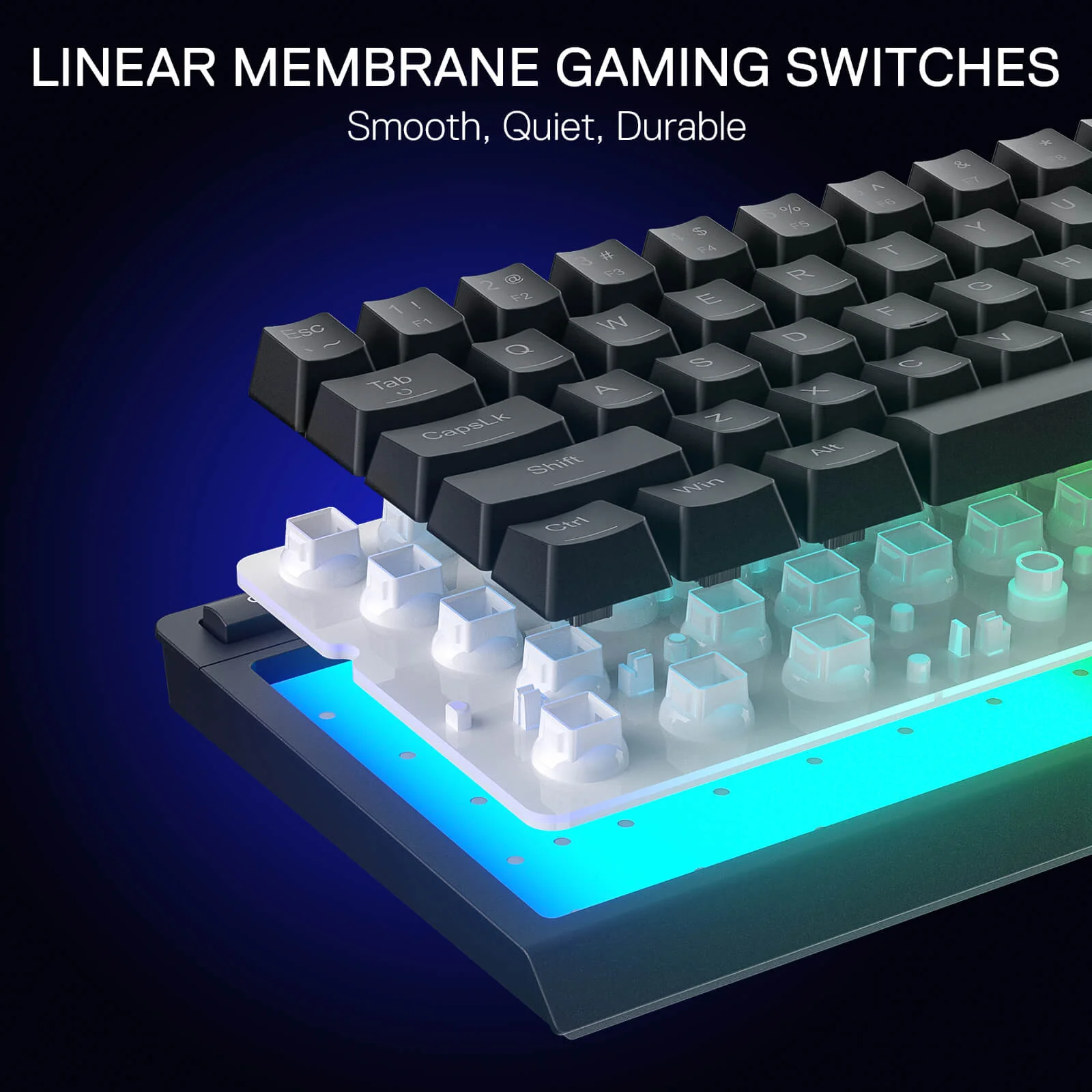 SHIVA K522 Membrane Gaming Keyboard - Image 7
