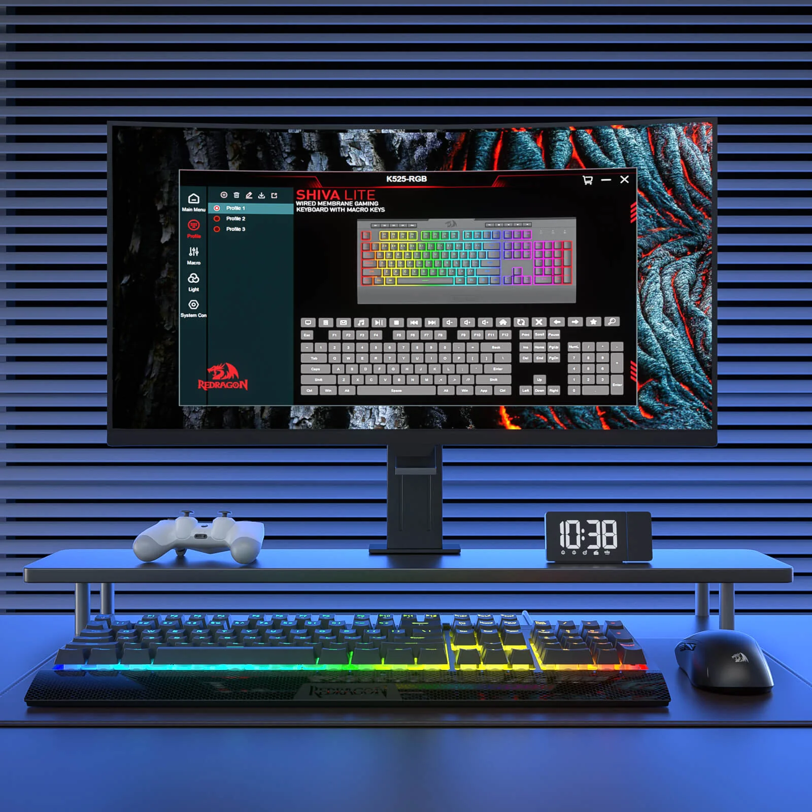 SHIVA LITE K525 Membrane Gaming Keyboard - Image 10