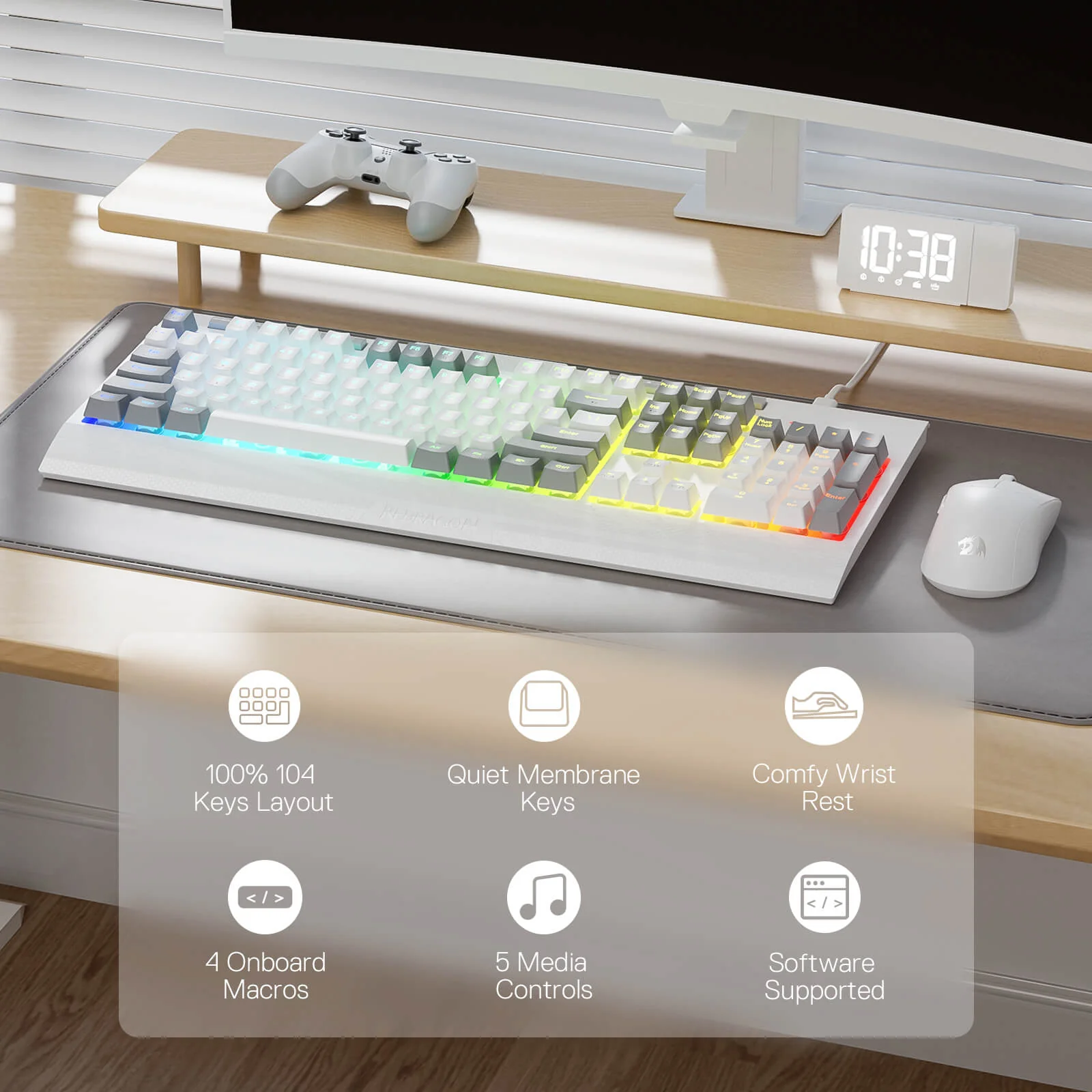 SHIVA LITE K525 Membrane Gaming Keyboard - Image 12