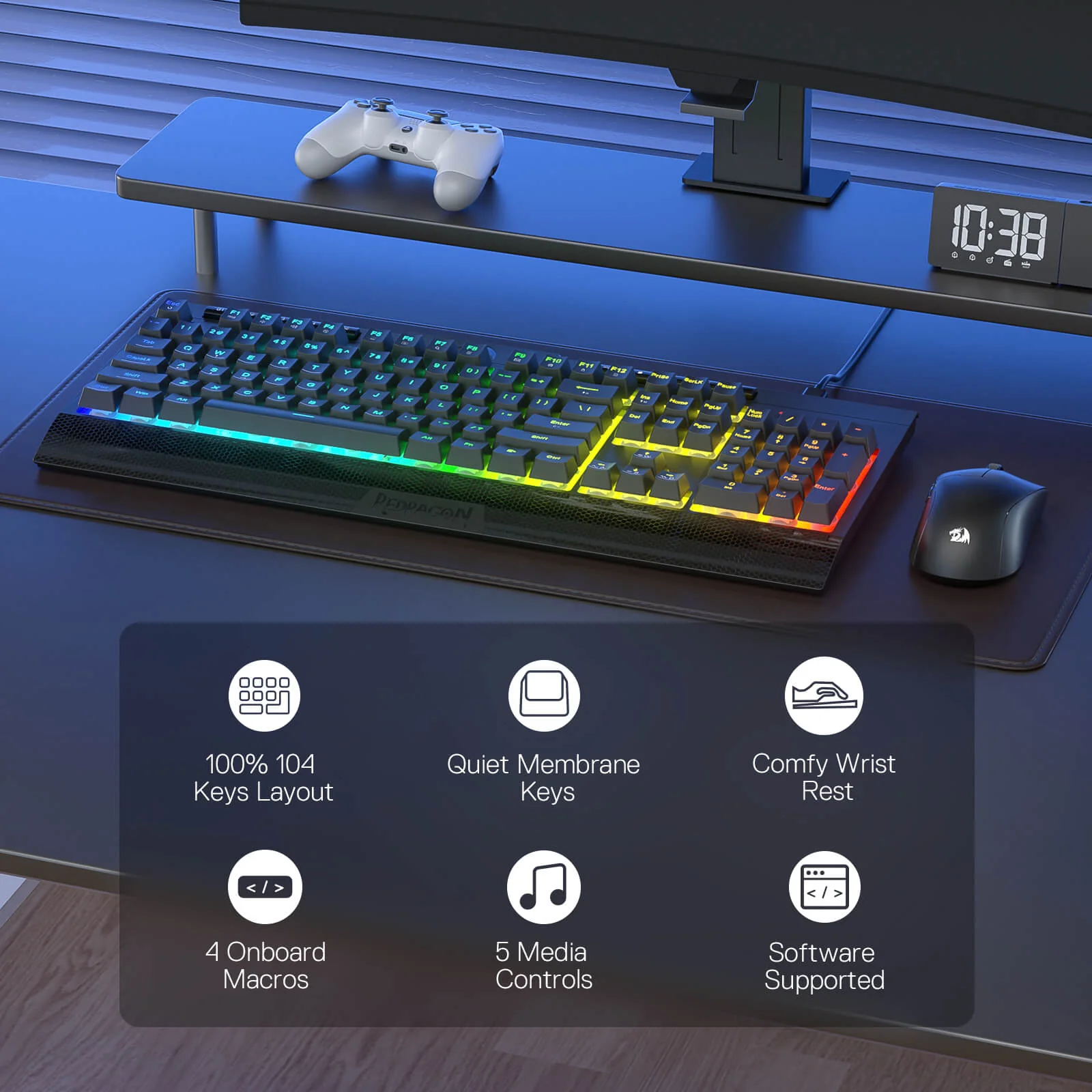 SHIVA LITE K525 Membrane Gaming Keyboard - Image 4
