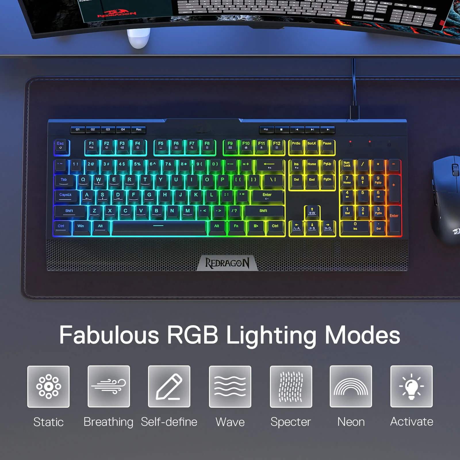 SHIVA LITE K525 Membrane Gaming Keyboard - Image 5