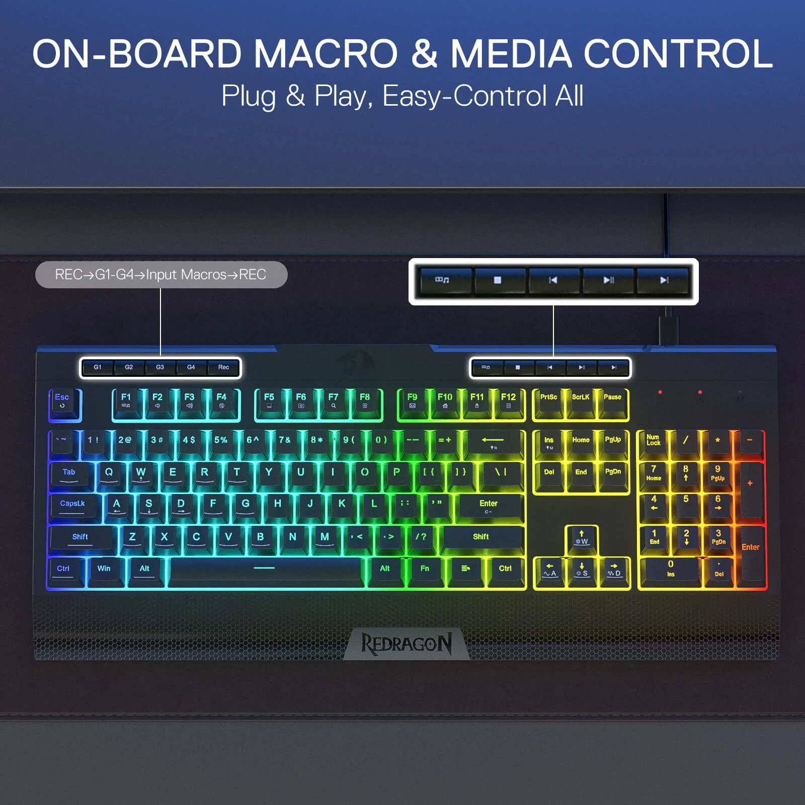 SHIVA LITE K525 Membrane Gaming Keyboard - Image 6