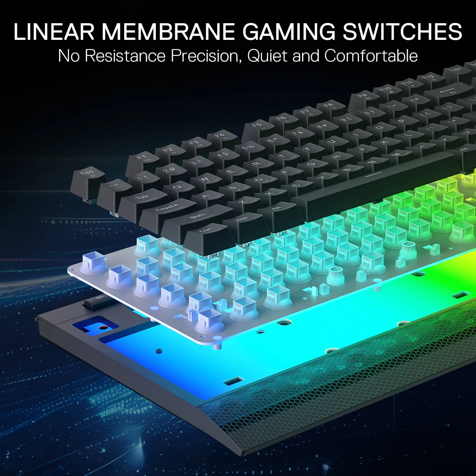SHIVA LITE K525 Membrane Gaming Keyboard - Image 7