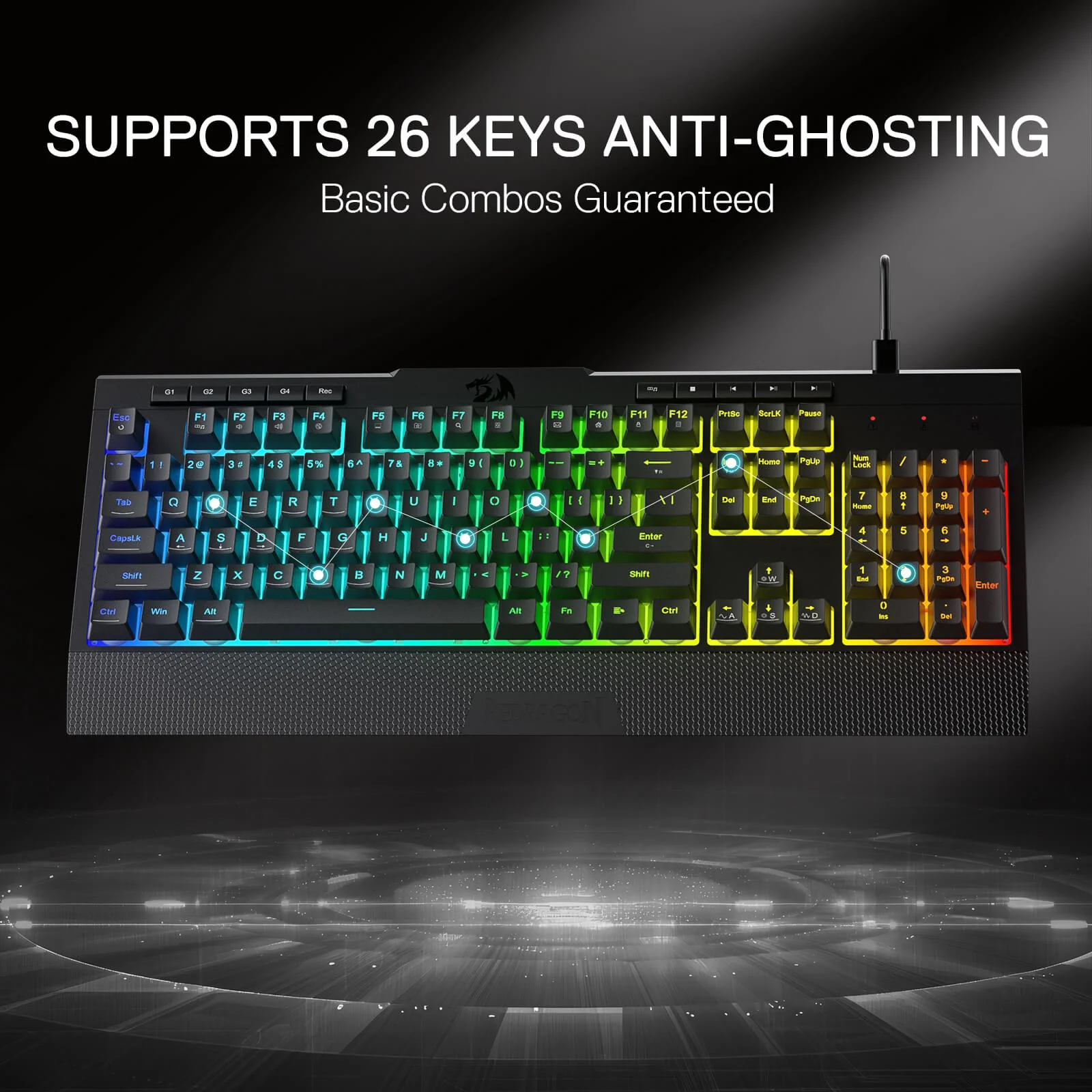 SHIVA LITE K525 Membrane Gaming Keyboard - Image 8