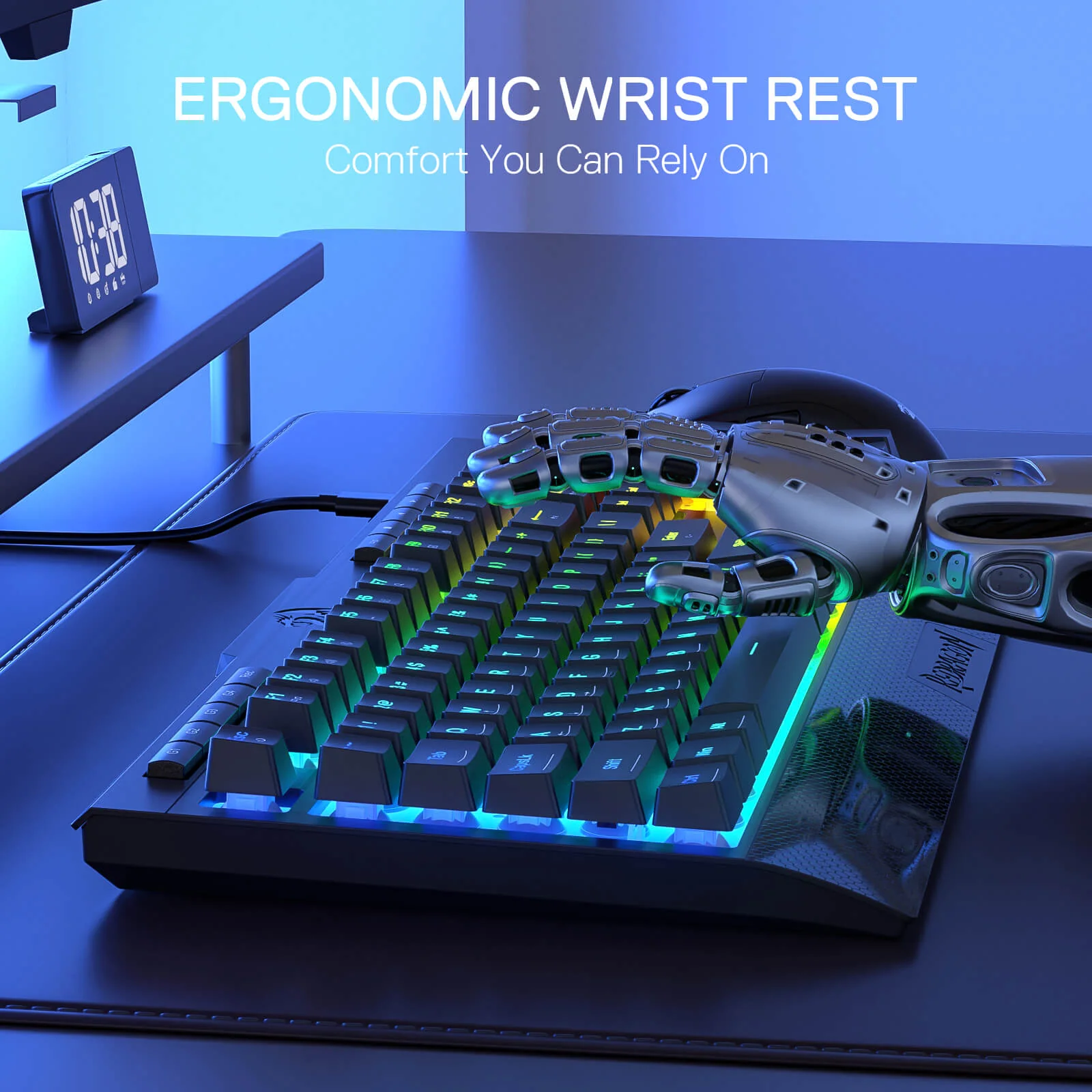 SHIVA LITE K525 Membrane Gaming Keyboard - Image 9