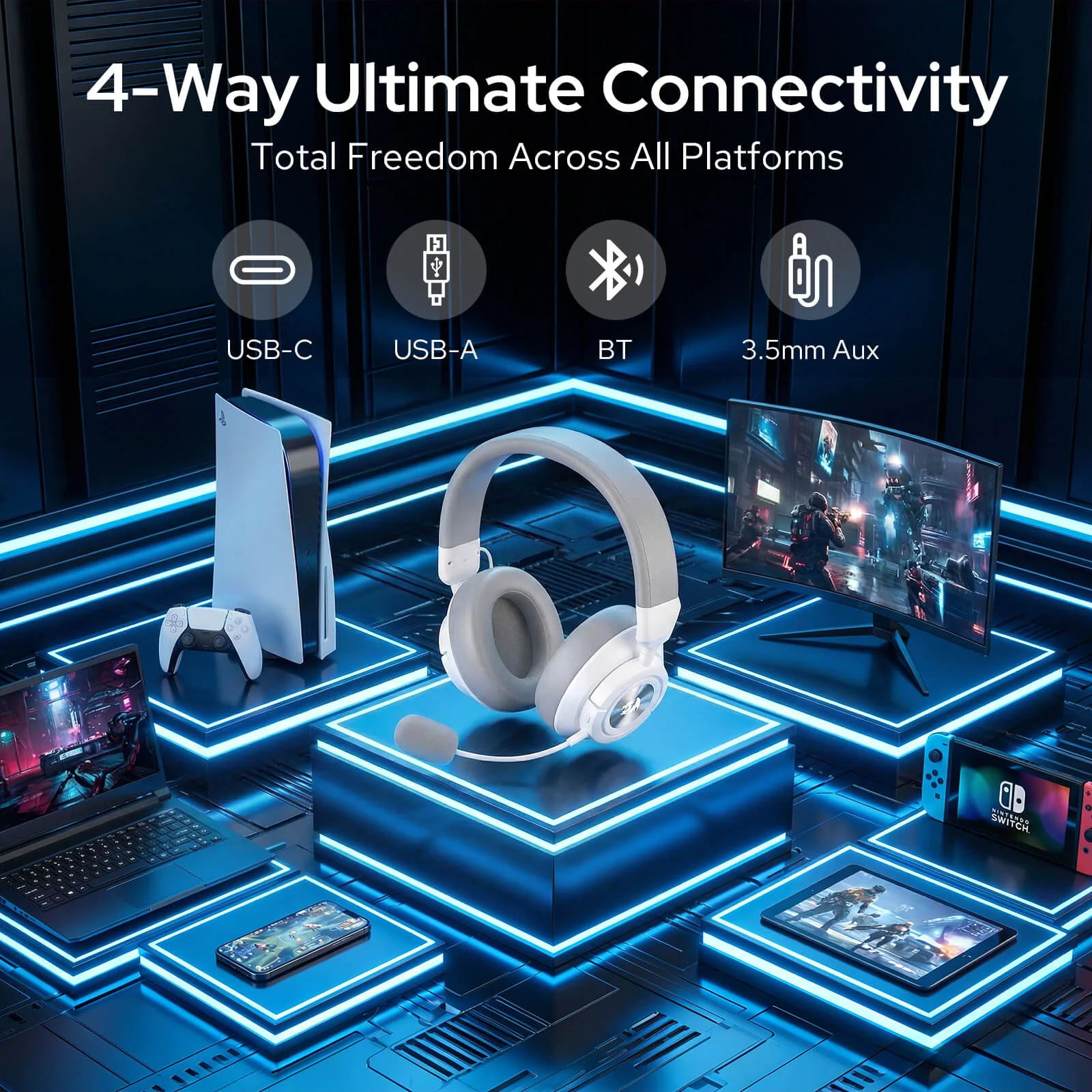 SPECTRA PRO H889 Wireless Gaming Headset - Image 12