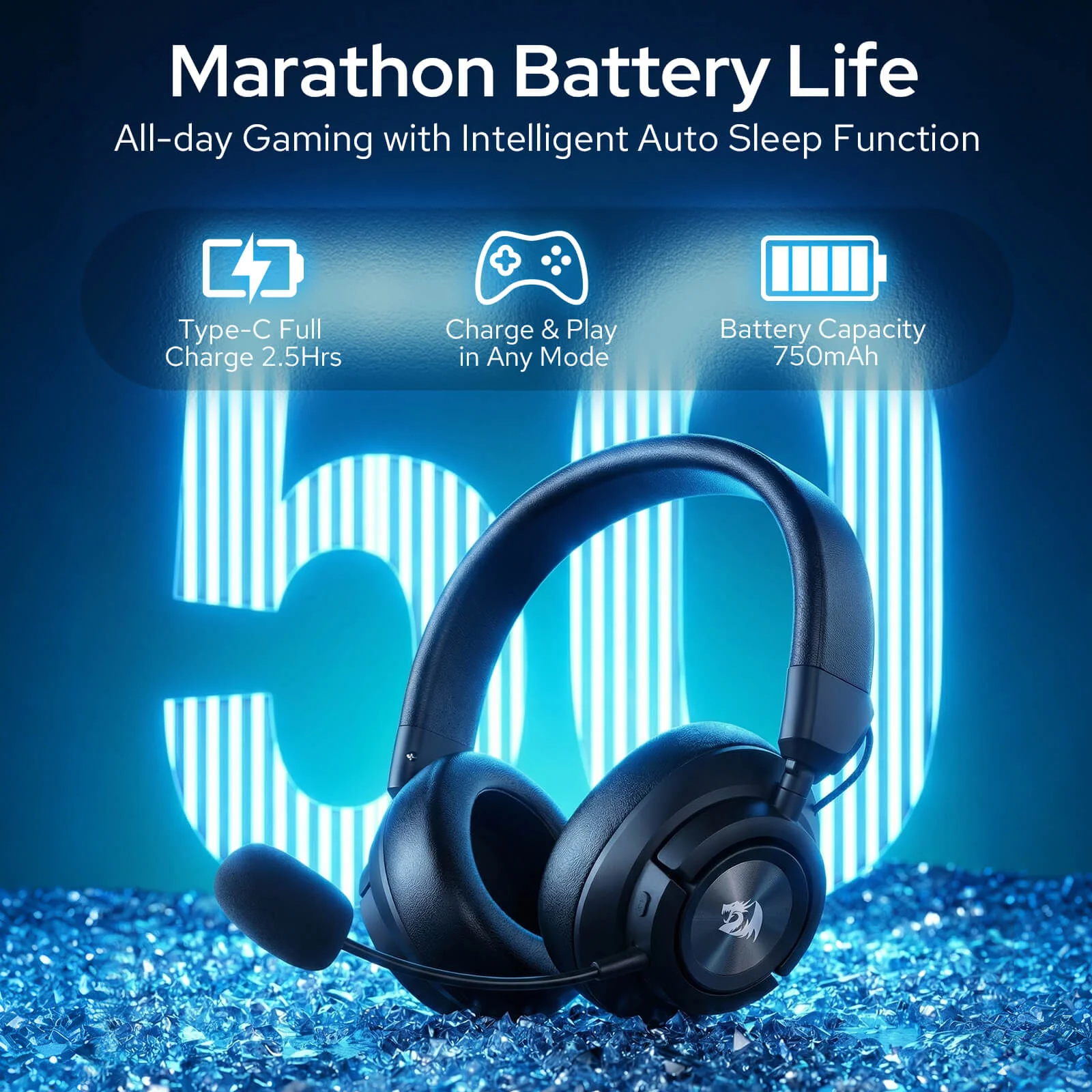 SPECTRA PRO H889 Wireless Gaming Headset - Image 7