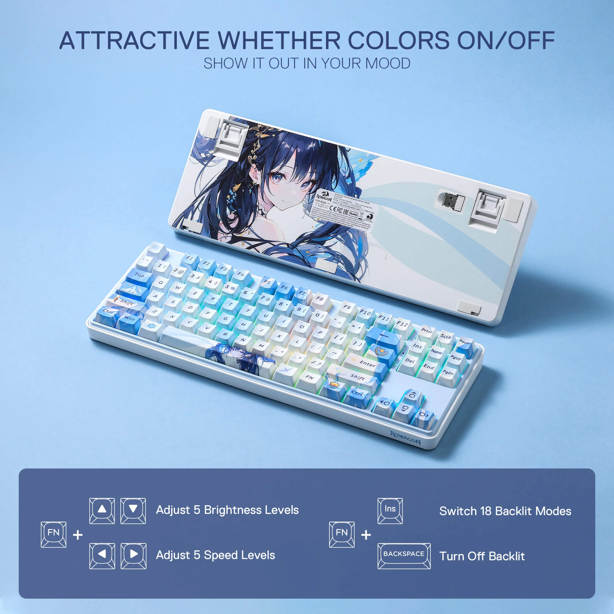 STAR BLADE K707 PRO Anime Keyboard - Image 3