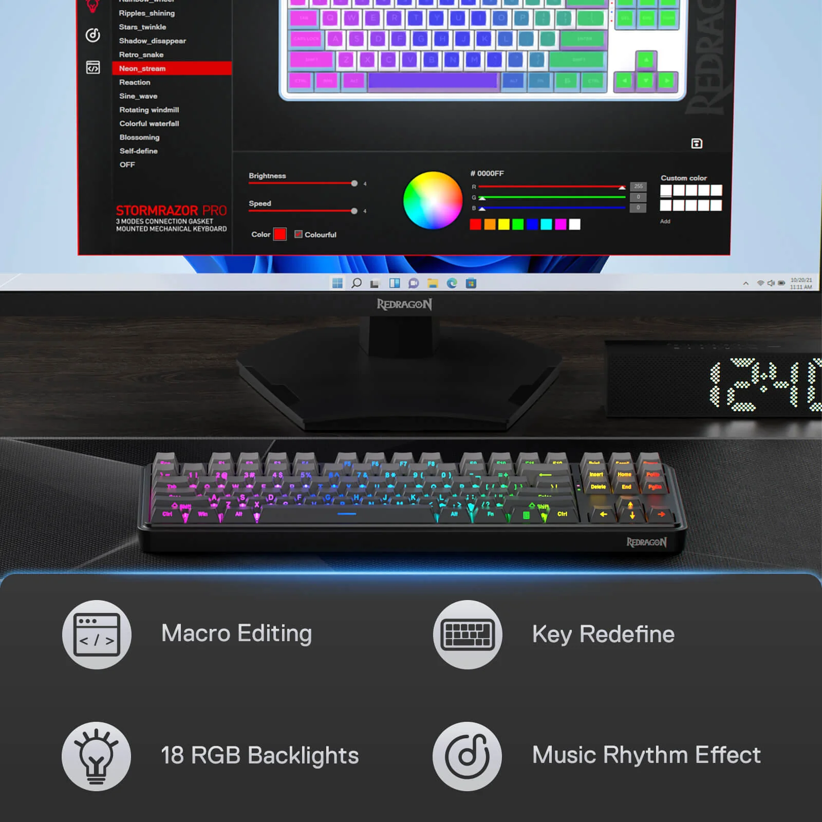 STAR BLADE K707 PRO(Side Printed PBT Keycaps) - Image 10